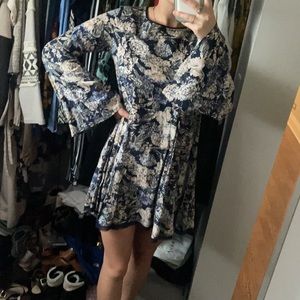 PPLA Long Sleeve Patterned Dress